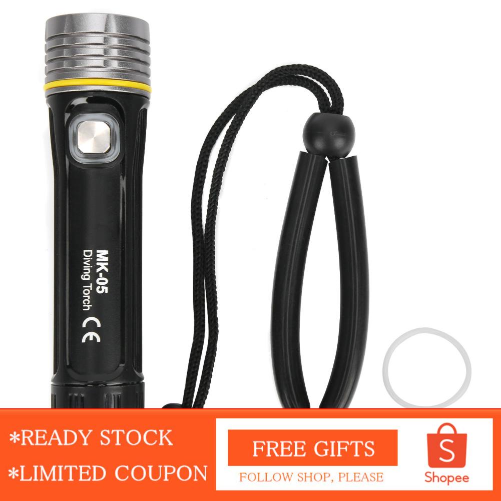 Flashlight Night Diving Light Torch 100m Underwater