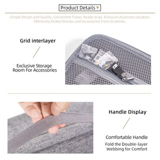 Dành cho túi đựng Dji mini 4 pro, túi đeo vai, túi đựng máy bay không người lái Dji mini 4 pro, điều khiển từ xa RC2 / RC-N1 di động và chống áp lực