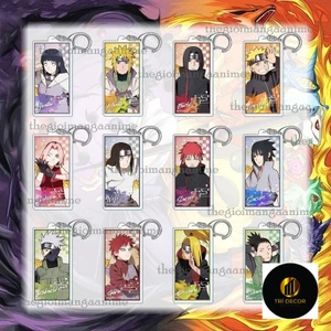 Móc khóa NARUTO ver CHỮ NHẬT mica acrylic in hình anime xinh xắn