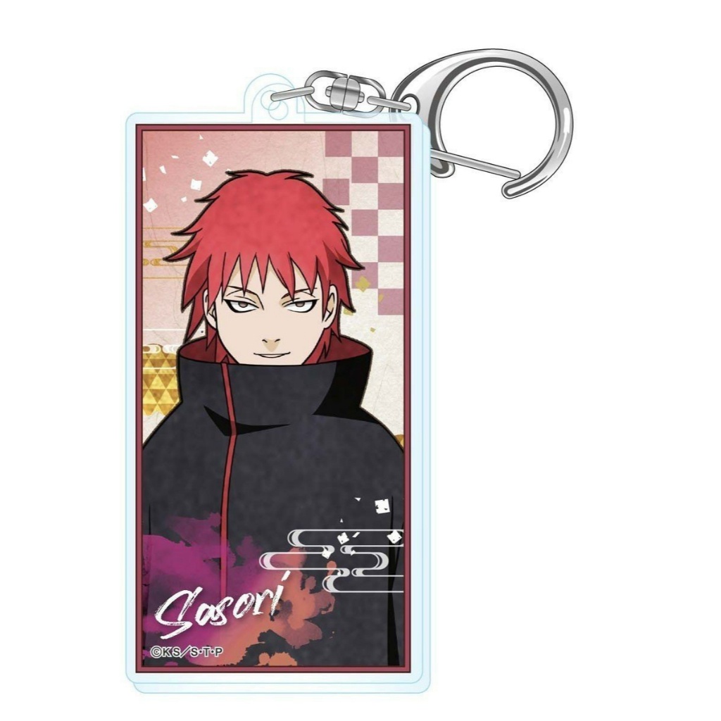 Móc khóa NARUTO ver CHỮ NHẬT mica acrylic in hình anime xinh xắn