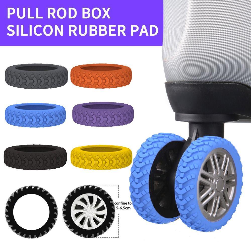 DUKGLOW Bộ 8 phụ kiện vali bánh xe silicon bảo vệ trục, giảm tiếng ồn, phù hợp vali du lịch