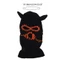 Mya Devil Horns Beanie Mũ Đan Halloween Ấm Áp Mùa Đông Mũ Sewed Miệng Sẹo Thiết Kế