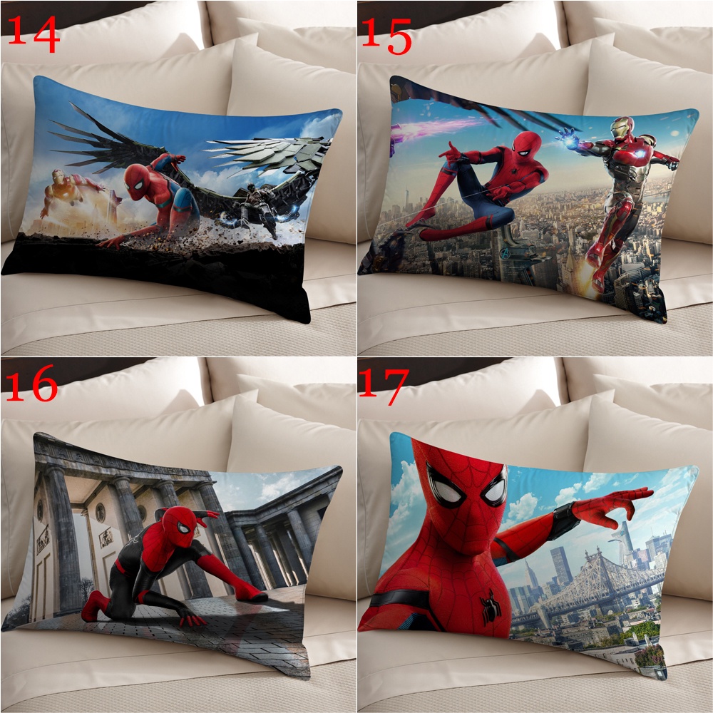 Marvel Vỏ Gối polyester Hình Người Nhện 2 Mặt Trang Trí Nhà Cửa