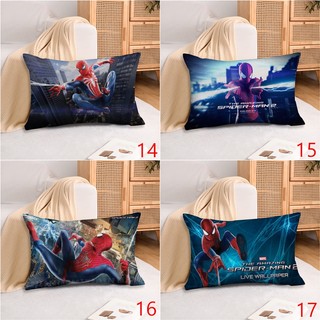 Vỏ gối hình chữ nhật Spider Man Marvel Vỏ gối Sofa Polyester in một mặt Trang trí nhà cửa (Không có lõi)
