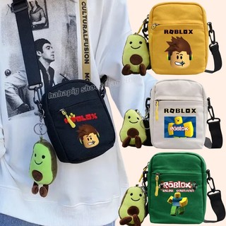 [Hàng Tại Chỗ] Túi Đeo Chéo canvas roblox Hoạt Hình Chống Thấm Nước Tiện Lợi Dành Cho Trẻ Em
