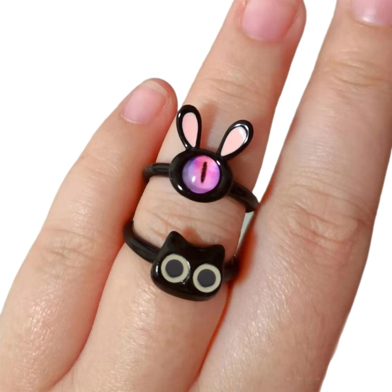 Vic Cat Monster Mở Nhẫn Có Thể Điều Chỉnh Cho Nữ Bé Gái Phụ Kiện Trang Sức Dự Tiệc