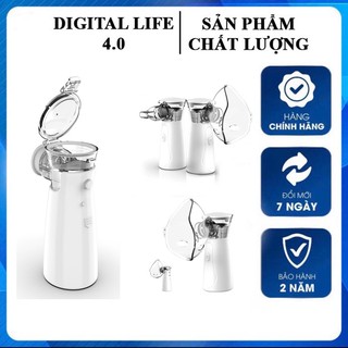 Có PIN sạc - Máy Xông Mũi Họng Khí Dung Đa Năng Cầm Tay Nhỏ Gọn Nebulizer 2in1 Cho Bé Và Người Lớn