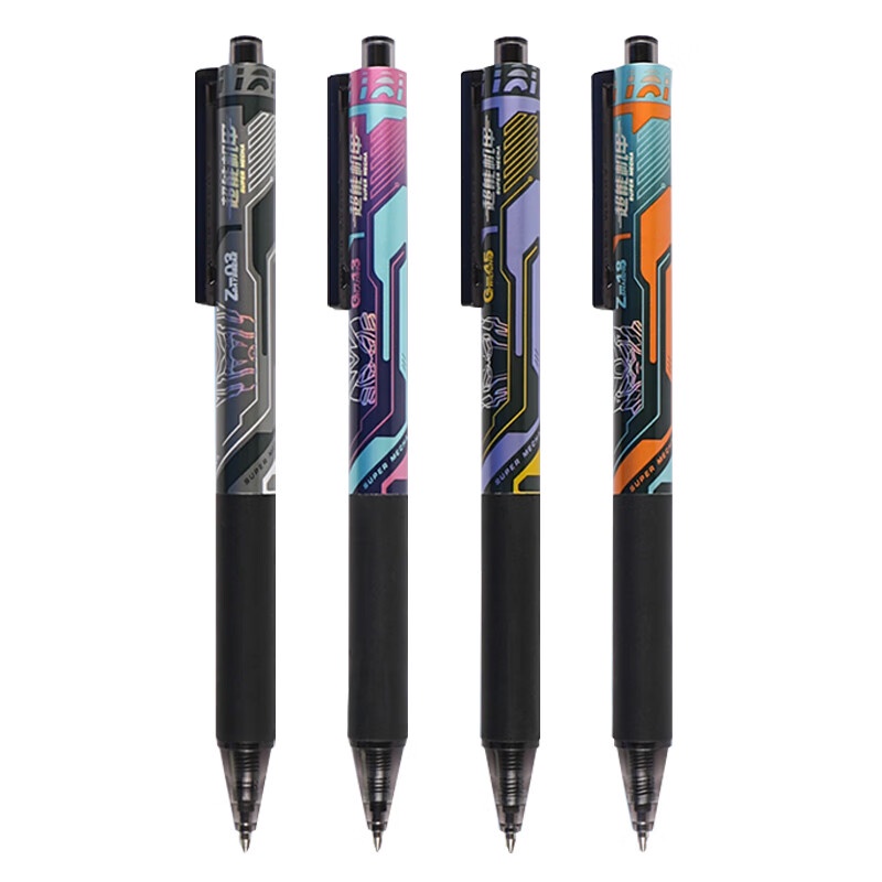 M&G Bút Mực gel Văn Phòng Phẩm 0.5 Màu Đen Siêu Mạnh Dòng mecha 4 Bút Ký Tên Chống Thấm Nước Cho Học Sinh