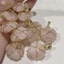 Vòng cổ hình trái tim Opal thời trang Vòng cổ pha lê dành cho nữ Cô gái Vòng cổ hoa hồng Phụ kiện trang sức Quà tặng Mới