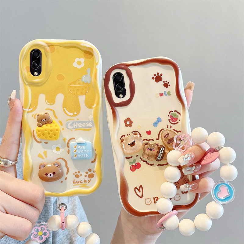 ốp lưng Samsung Galaxy a10 ốp lưng Samsung A10s Ốp Điện Thoại tpu Hình Gấu Bánh Mì Cho samsung galaxy a10 a10s a10