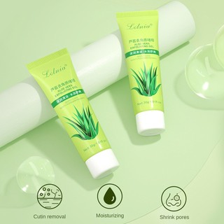 Gel tẩy tế bào chết lô hội Facial Body Mud Scrub Làm sạch dưỡng ẩm Làm sạch chăm sóc da Sản phẩm làm đẹp ღ Pink Girl Bling Makeup Look