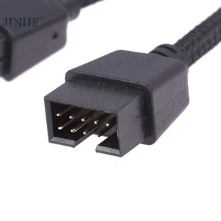 1 Dây Cáp Nối Dài Âm Thanh Cổng usb 9 pin 1 female Sang 2 male y Cho pc diy 15cm