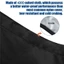 Vỏ động cơ phía ngoài thuyền CODECOVED, Dây kéo 420D Vải Oxford Full Boat Motor Cover, Dây đeo chống gió Động cơ màu đen Chống tia cực tím Phù hợp với Vỏ bảo vệ động cơ 0-350HP Tàu