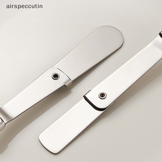 Airspeccutin Bộ Muỗng Nĩa Bằng Thép Không Gỉ 304 Thiết Kế Ba Khúc Có Thể Gấp Gọn Tiện Dụng Mang Theo Du Lịch