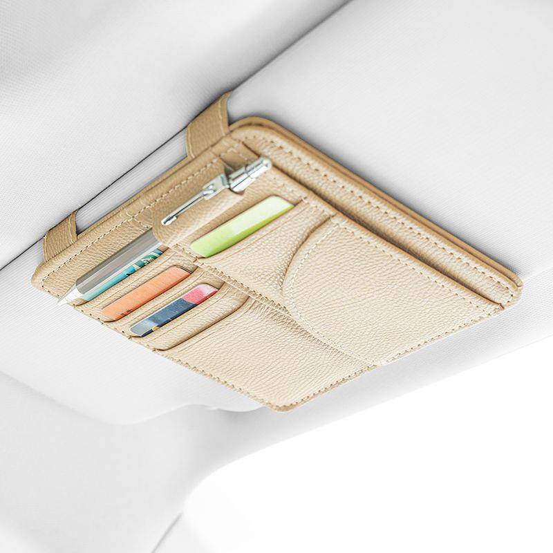 Automotive Sun Louver Storage Fantastic Car Multifunction Card Holder ...