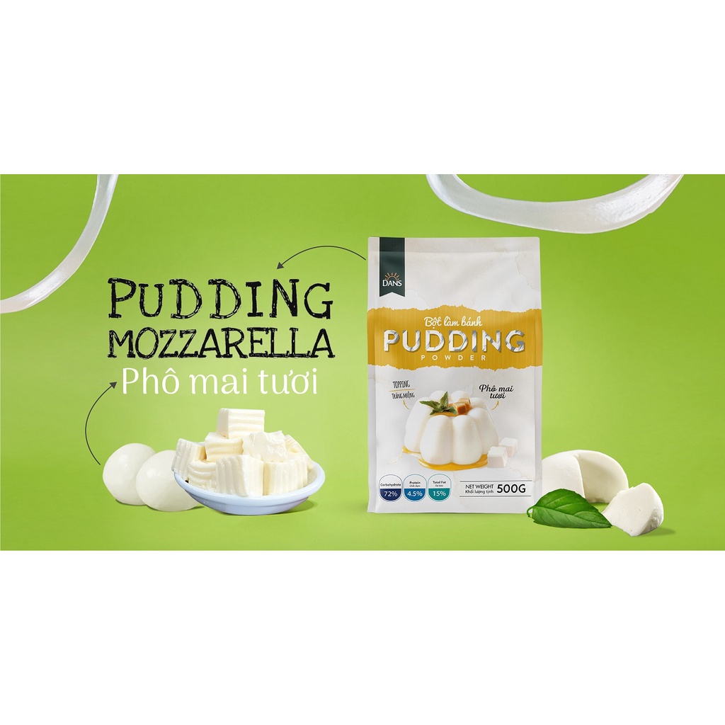 Bột pudding Dans gói 500g