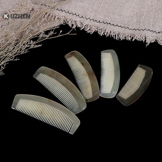 1 Lược Chải Tóc Sừng Trâu Màu Hổ Phách Tự Nhiên Chống Tĩnh Điện Chăm Sóc Sức Khỏe