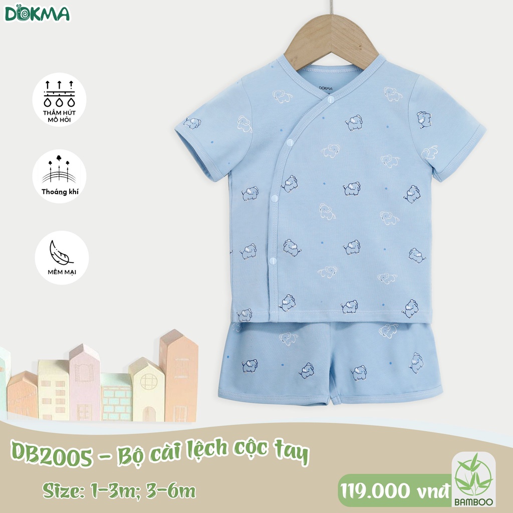 (4-9kg) Bộ Sơ Sinh Cộc Tay Dokma DB2005 DB2007 DB2008 DB2237 DB2760 DB2803 DB2887