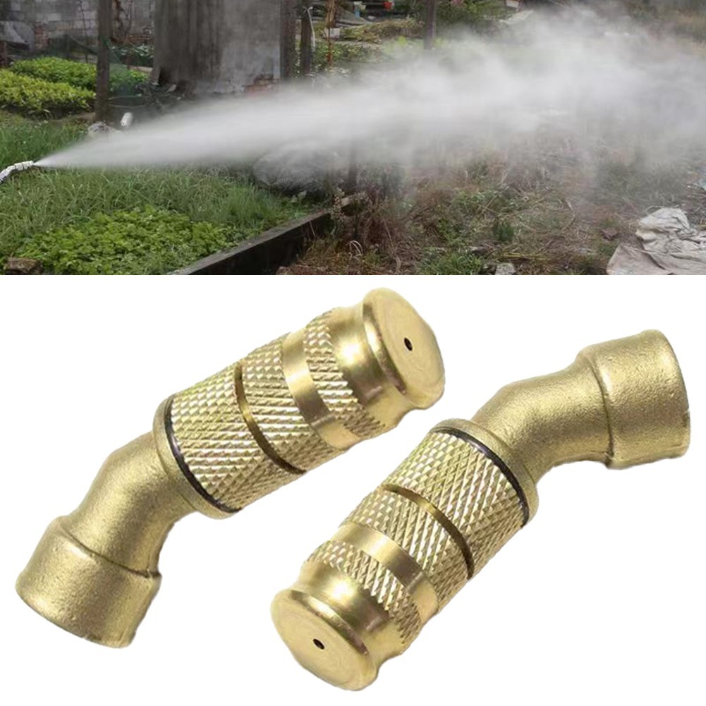 < Welv > 2 Vòi phun bằng đồng thau có thể điều chỉnh khoảng cách có thể điều chỉnh Vòi phun điện trong vườn