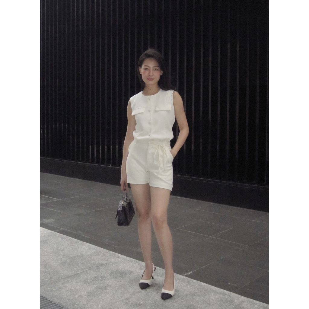 SET Quần short + Áo hai túi cách điệu – YV LE & CO