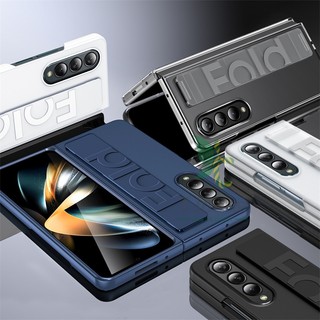 Bao Da Điện Thoại pc Cứng Co Giãn Chống Sốc Có Dây Đeo Cổ Tay Cho samsung galaxy z fold 5 z fold 4 z fold 3 Ốp