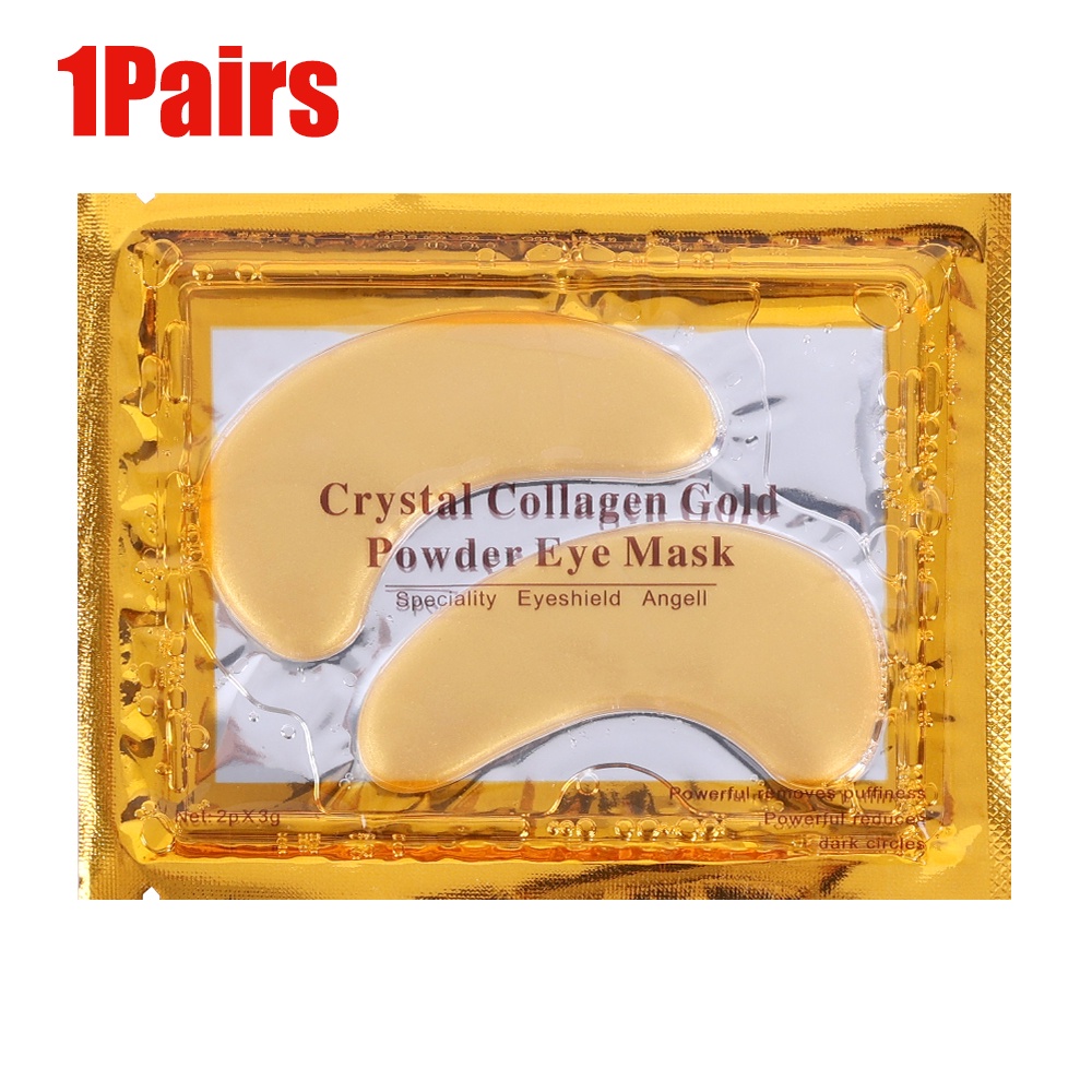 Mặt Nạ Mắt collagen Vàng Pha Lê Chống Lão Hóa / Nếp Nhăn / Quầng Thâm / Bọng Mắt / Quầng Thâm