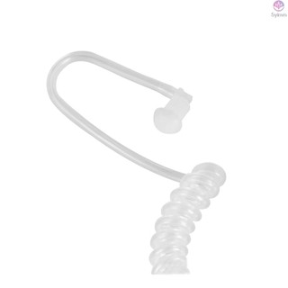 Walkie Talkie 2.5mm Earpiece 1 Pin Covert Acoustic Tube Headset with PTT Mic - Compatible with Motorola Talkabout Two Way Radios