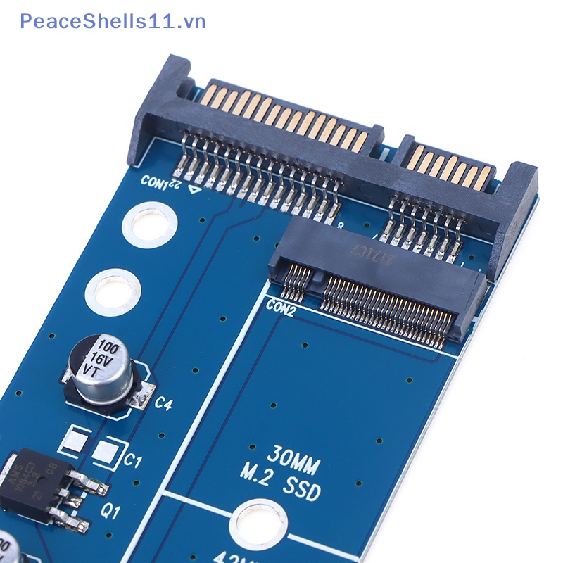 Adattatore NGFF (M.2) A SATA 3.0 – Scheda Convertitore Orizzontale Con Cavo Alimentazione, Fino A 6 Gb/s, Per SSD 2242/2260/2280