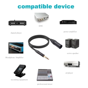 Dây cáp nam BTM 1 4 sang XLR Quarter inch TRS sang XLR Dây chuyển đổi cân bằng nam