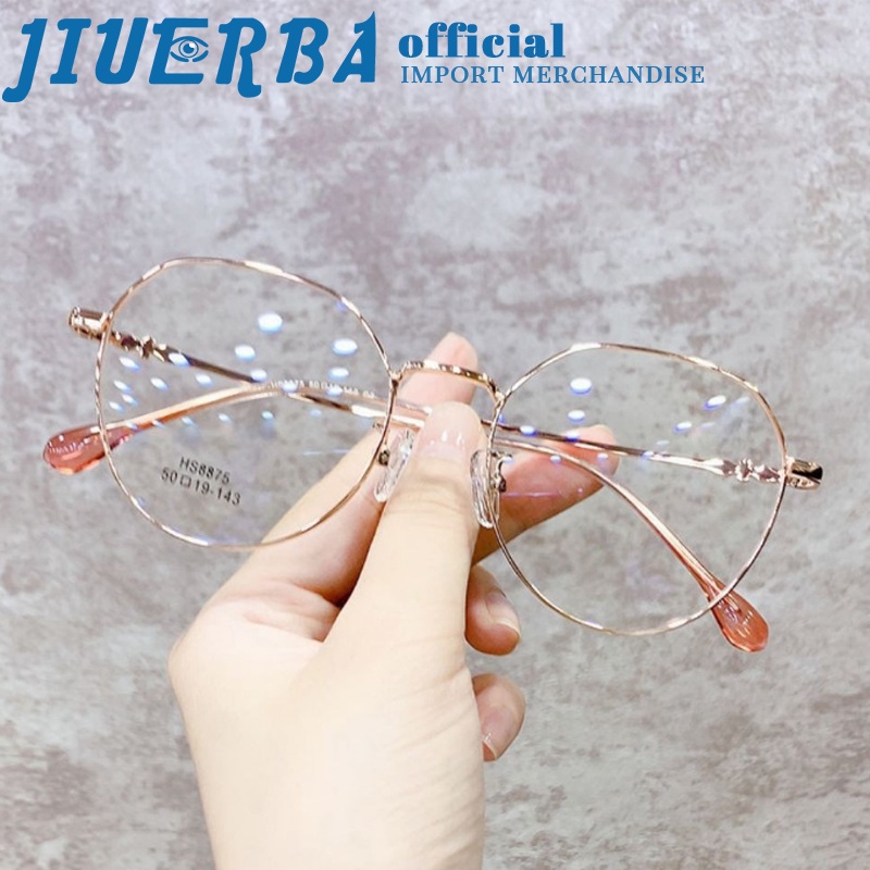 JIUERBA Mắt Kính Chống Bức Xạ / Ánh Sáng Xanh Thời Trang Cổ Điển Mới Cho Nam Và Nữ