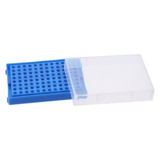 Giá đỡ ống PCR EARTHLYCO 2 chiếc, giá đỡ Microcentrifuge 96 lỗ, PP khử trùng, xanh 13x9x3cm