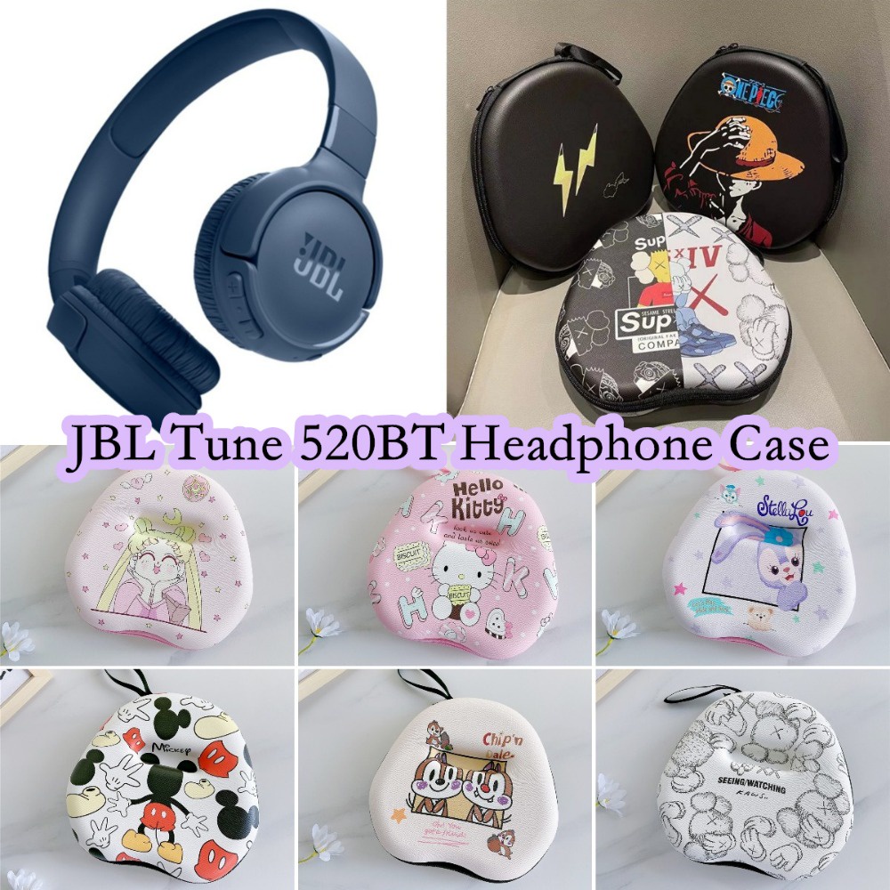 [Ngôi sao tương lai] Dành cho hộp đựng tai nghe JBL TUNE 520BT Phim hoạt hình vui nhộn Tai nghe Earpads Túi lưu trữ Hộp đựng