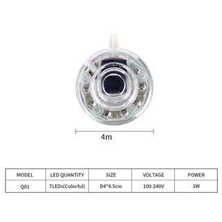 Aquarium Đèn led usb Bong Bóng Trang Trí Bể Cá Chống Nước