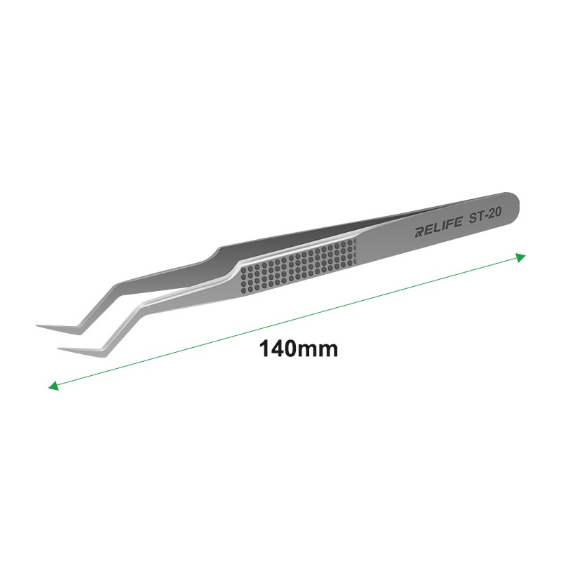Nhíp định vị chip RELLIFE ST-20 Nhíp định vị đường bay có độ chính xác cao Nhíp siêu cứng để hàn và chip IC Sửa chữa vi mô