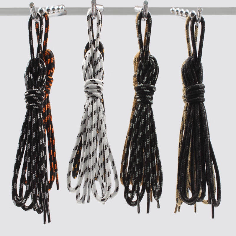 Dây Giày Thể Thao Họa Tiết Chấm Bi Trắng Đen Dày Dặn