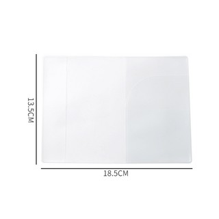 1 Vỏ Bọc Hộ Chiếu Trong Suốt Có Ngăn Đựng Thẻ Ốp