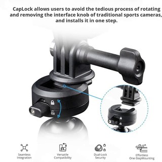 PGYTECH CapLock Camera Hành Động Nối Dài Cực Chân Máy Selfie Stick Theo Tiêu Chuẩn 1 / 4 Phát Hành Nhanh Cho Hành Động 4 / 3 / Gopro Hero 12 / 11