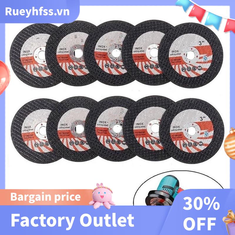 1 Bộ Đĩa Cắt Tròn 75mm Cho Máy Mài Góc 10mm