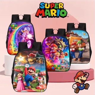 [Hàng Spot] Ba lô Super Mario, ba lô hoạt hình trò chơi cổ điển, ba lô trẻ em chống thấm nước dung tích lớn, túi đựng laptop chất lượng cao, quà tặng trẻ em
