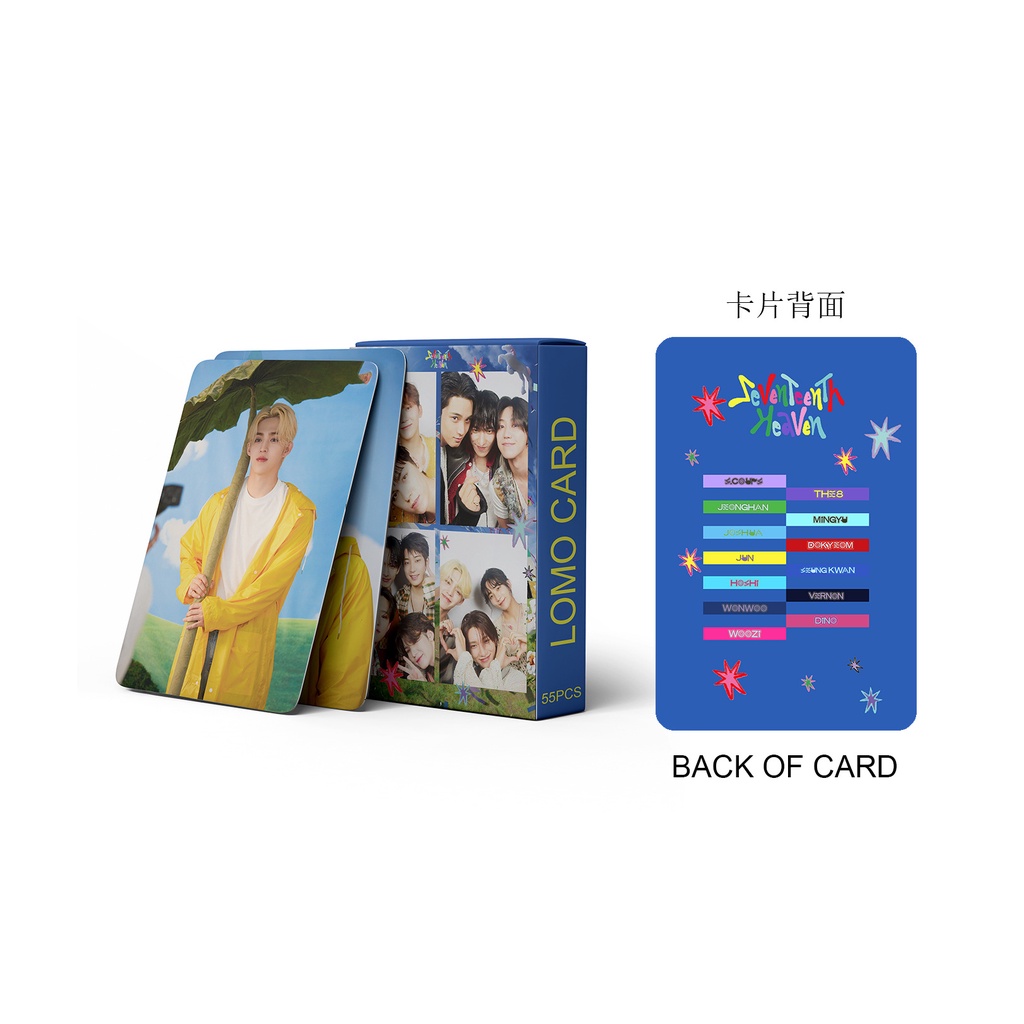 Hộp 55 Ảnh lomo card Nhóm Nhạc seventeen