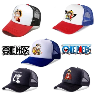 Mũ Bóng Chày Lưới Thoáng Khí In Hoạt Hình one piece Quà Tặng Sinh Nhật Cho Người Lớn Trẻ Em