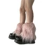 GODD Lông Thú Giả Lông Thú Giữ Ấm Chân Lông Giày Cao Gót Boot Còng Bao Carnivals Boot Cover