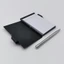 Sổ tay bỏ túi TUYỆT VỜI, Nhôm có bút và Giấy có thể nạp lại Notepad Mini, Đồ dùng quà tặng Notepad du lịch bằng kim loại di động có giá đỡ bút