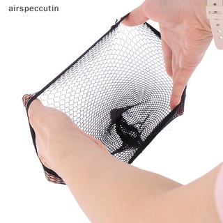 Airspecutin Lưới Đen Mái Vòm Thoáng Khí Không Keo Co Giãn Spandex Tóc Dệt Để Làm Tóc Giả EN