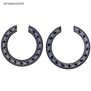 Miếng Dán Đề Can Lỗ Thoát Khí Hình Hoa Hồng Màu Đen + Bạc Cho Đàn guitar acoustic Classic