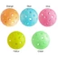 IAPPORTUNIA Quần vợt dành cho người cao tuổi, Phát sáng trong bóng tối 74MM 40 lỗ Quả cầu dạ quang, Cuộc thi bóng PE nhiều màu đàn hồi sáng tạo