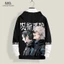 YB1 Jujutsu Kaisen Anime Áo Dài Tay Unisex 3D Cosplay Top Geto Suguru 3D Áo Chui Đầu Thời Trang Oversize
