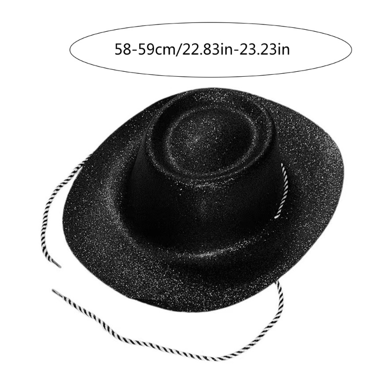 Mũ Fedora nhựa lấp lánh unisex cho người lớn, phong cách trilby - phụ kiện thời trang