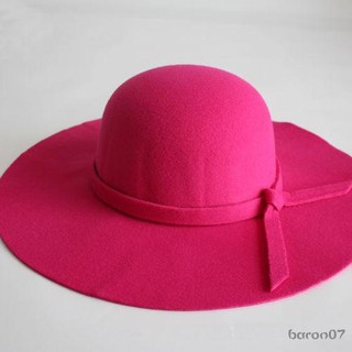 Phụ Nữ Rộng Viền Vòm Mũ Có Thể Gập Lại Retro Floppy Fedora Mũ Thường Ngày Nỉ Bowler Mũ Chống Nắng
