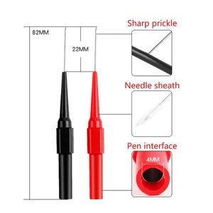 Đầu dò xuyên dây POP Đồng hồ vạn năng Đầu dò lưng Thử nghiệm Pin Dây xuyên kim